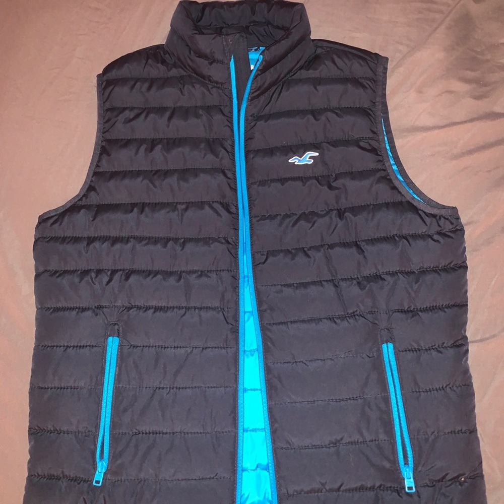 Men’s Hollister Vest Jacket Navy Blue Large NWT